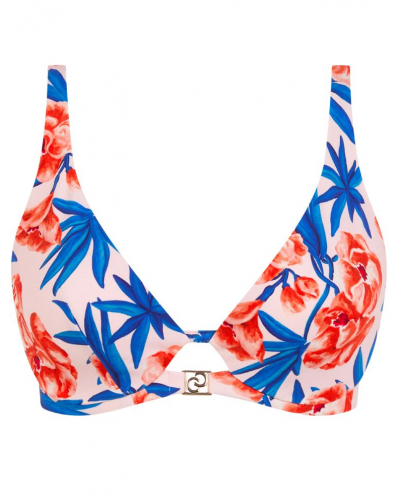 Soutien-gorge de bain mono-armature plongeant Chantelle Sauvage (Fleur de laurier)