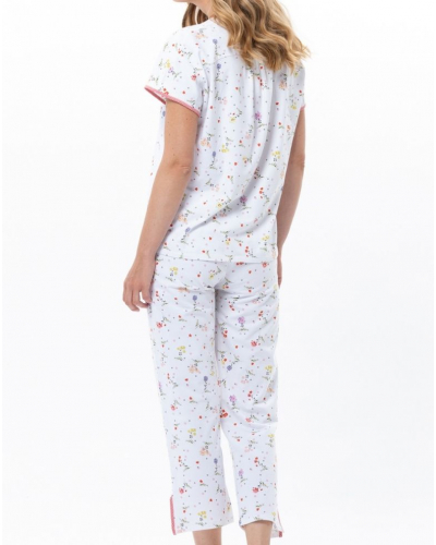 Pijama de algodón jersey Le Chat Daisy (Blanco)