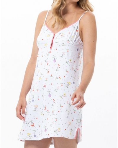 Cotton Jersey Nightie Le Chat Daisy (White)