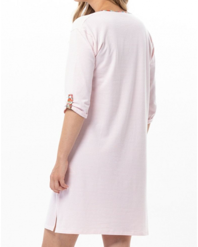 Cotton Jersey Nightdress Le Chat Garden (Rose)