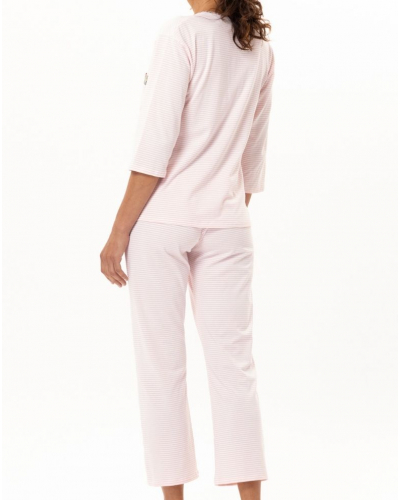Cotton Jersey Pyjama Le Chat Garden (Rose)