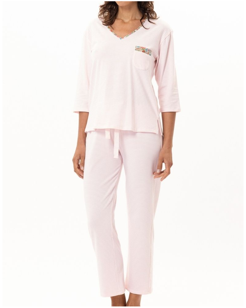 Pijama de algodón jersey Le Chat Garden (Rose)