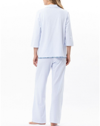 Pyjama en Coton Jersey Le Chat Garden (Ciel)