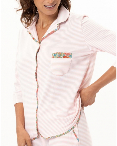 Pijama de algodón jersey Le Chat Garden (Rose)