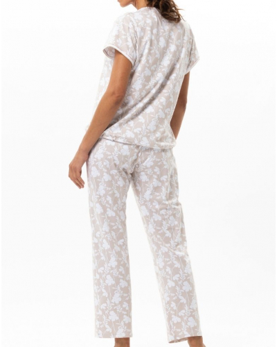 Cotton Jersey Pyjama Le Chat Siesta (Blanc/Beige)