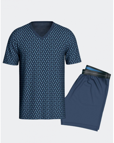 Short pajamas 100% Cotton Impetus Korv (BLK3P)