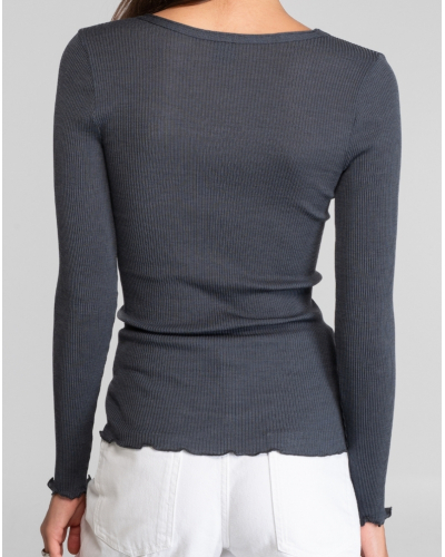 Round Collar Top wool and silk Oscalito 3446R (Tempesta)