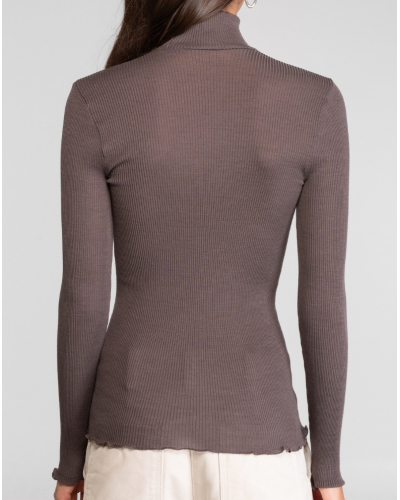 Suéter lana y seda Oscalito 3429 (Taupe)