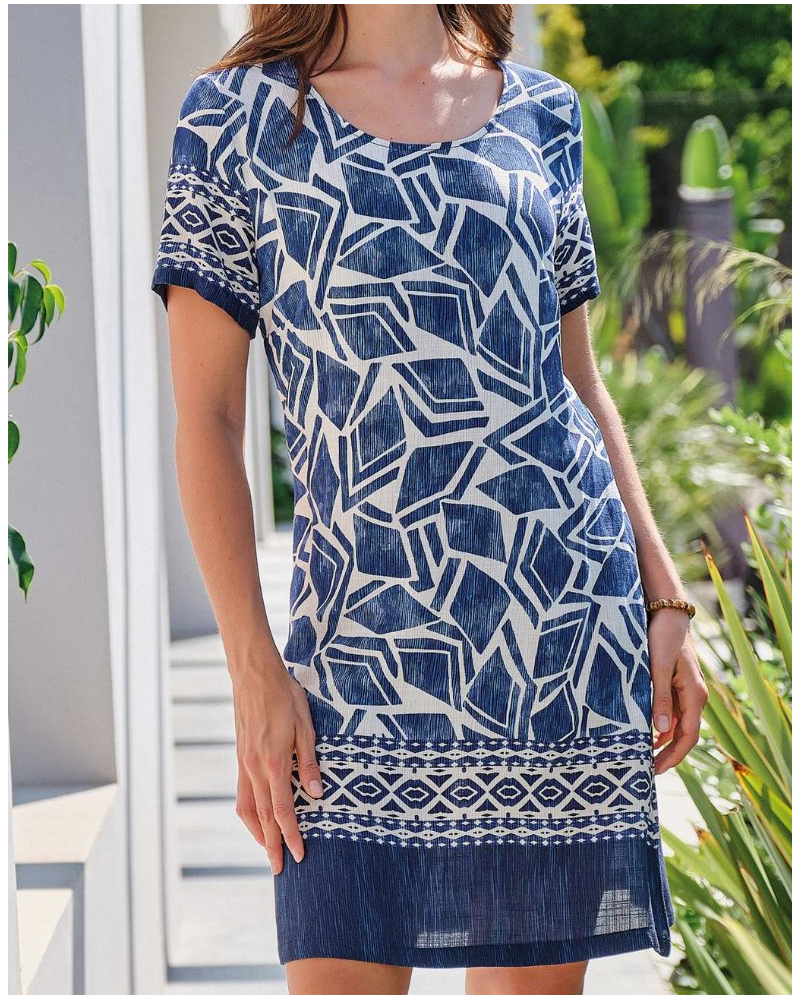 Nautical Cruisse Beach Dress Massana (Blue)