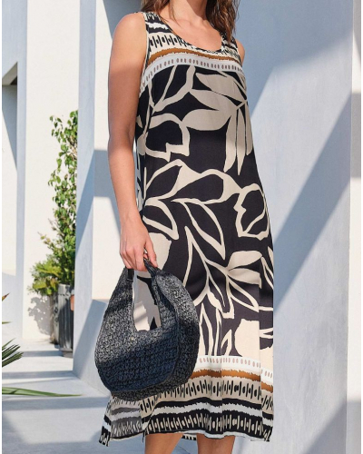 Robe de plage sans manche Keep calm Essentials Massana (Multicolore)