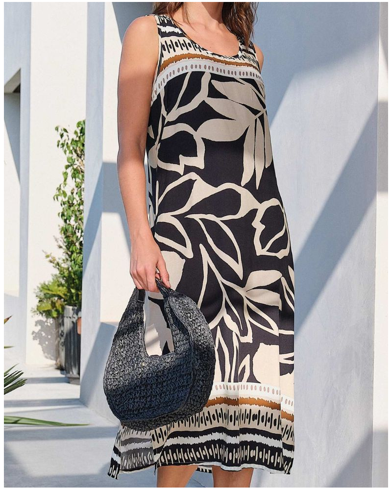 Robe de plage sans manche Keep calm Essentials Massana (Multicolore)