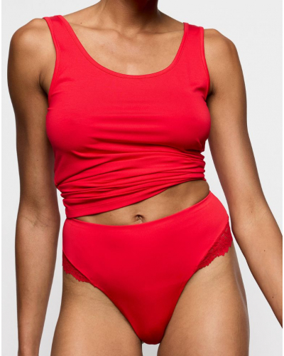 String taille haute lissant Marie Jo Soft Studio (True Red)