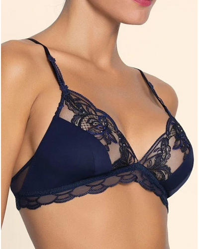 Sujetador sin aros con lentejuelas Lise Charmel Eclat Couture (Bleu Night)