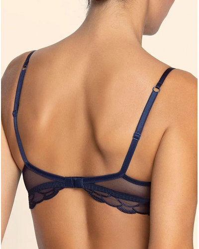 Padded bra with sequins Lise Charmel Eclat Couture (Bleu Night)