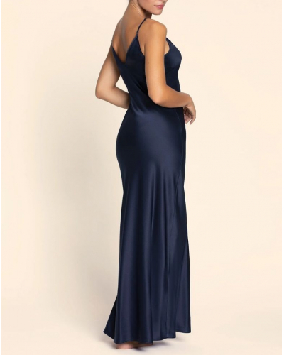 Nuisette longue en soie Lise Charmel Eclat Couture (Bleu Night)