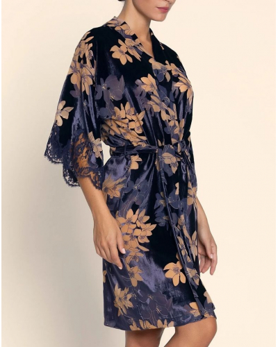 Devoured velvet kimono Lise Charmel Eclat Couture (Bleu Night)