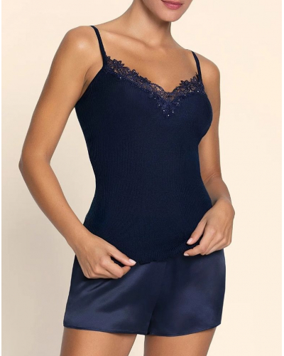 Caraco laine et soie Lise Charmel Eclat Couture (Bleu Night)