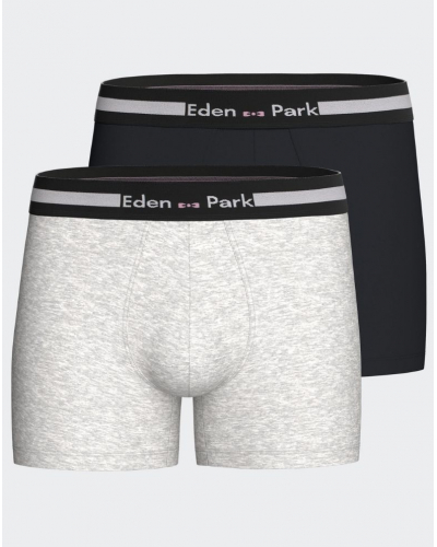 Shorty en coton Eden Park 1H75 NBD05 (Lot de 2)