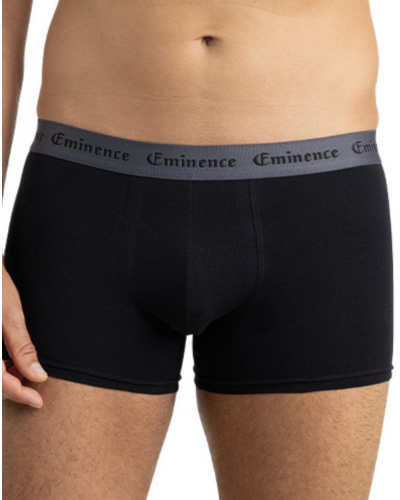 Set of 3 Eminence Allure Stretch Cotton Boxers (Black)