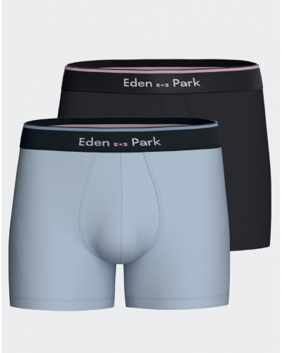 Shorty en coton Eden Park H77P2 BL137 (Lot de 2)
