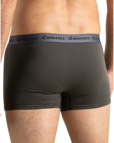 Lot de 3 boxers coton stretch Eminence Allure (Kaki / Marine / Gris)