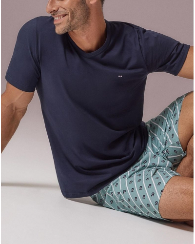 Short pajamas Eden Park 100% Cotton H83 (BL136)