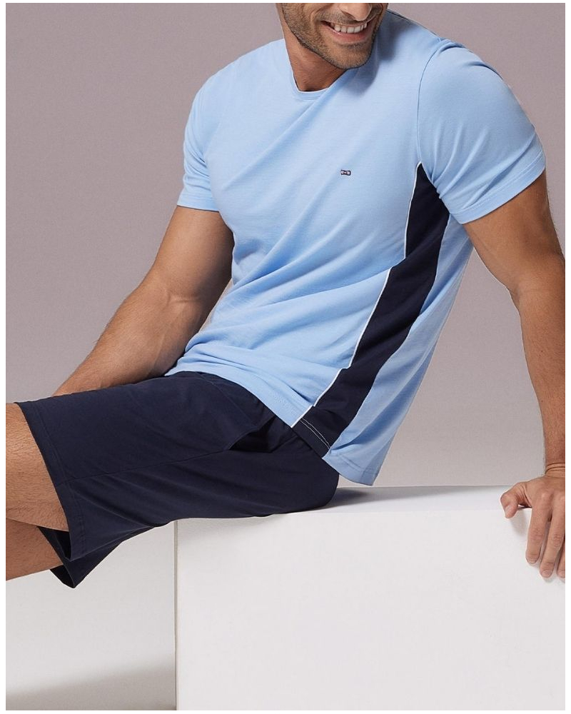 Pyjama court Eden Park 100% Coton H90 (NB039)