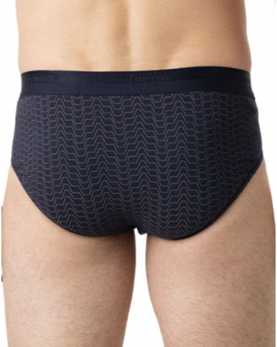 Lot de 3 slips coton stretch Eminence Studio (Marine / Kaki)