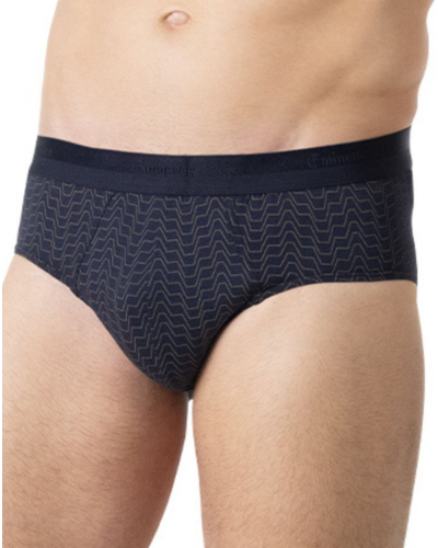 Paquete de 3 slips de algodón elástico Eminence Studio (Azul marino / Kaki)