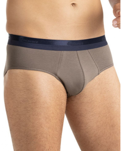 Lot de 3 slips coton stretch Eminence Studio (Marine / Kaki)