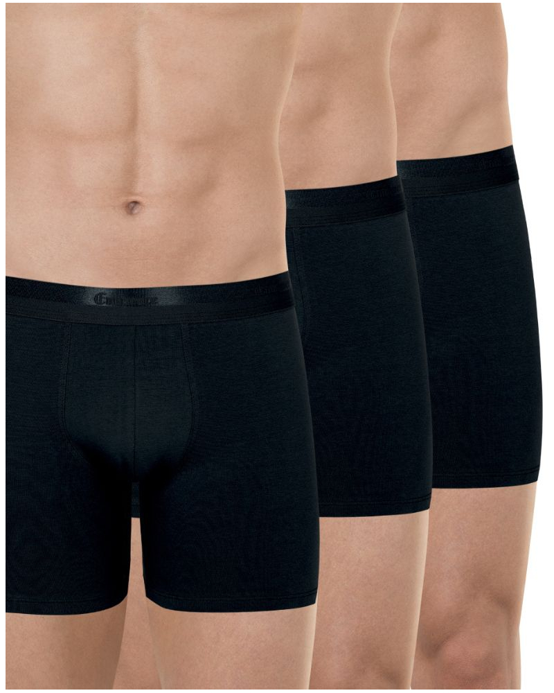 Pack of 3 long stretch cotton boxers Eminence Studio (black)