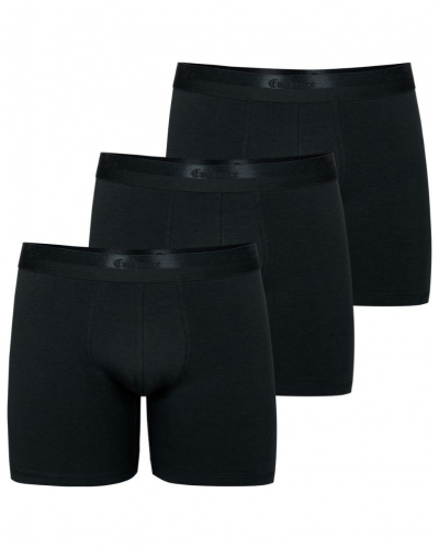 Pack of 3 long stretch cotton boxers Eminence Studio (black)
