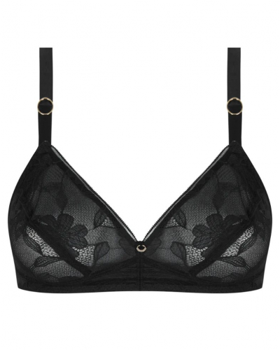 Sujetador sin aros bienestar Antigel Dentelle Rebelle (Negro)