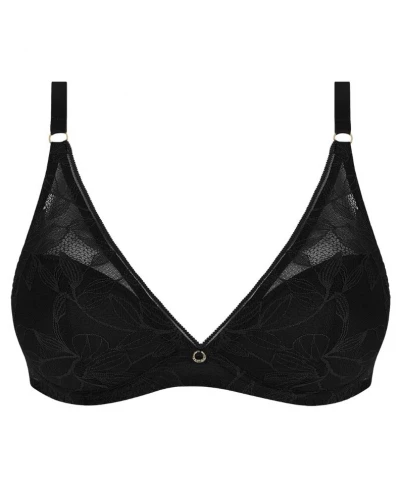 Soutien-gorge plunge demi mousse Antigel Dentelle Rebelle (Noir)