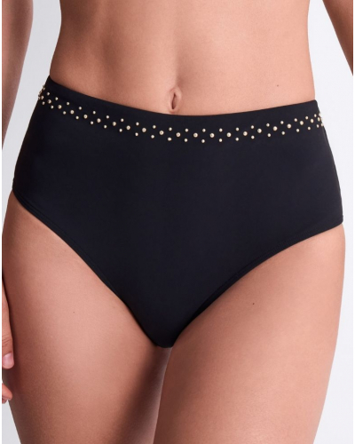Culotte de bain taille haute Aubade Summer Stars (Noir)