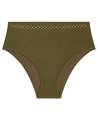Culotte de bain taille haute Aubade Summer Stars (Khaki)