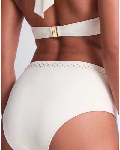 Culotte de bain taille haute Aubade Summer Stars (Sea Pearl)