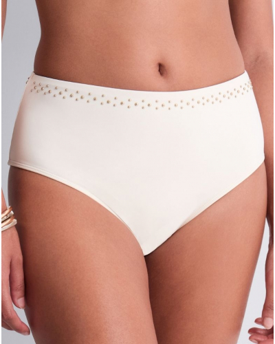 Culotte de bain taille haute Aubade Summer Stars (Sea Pearl)