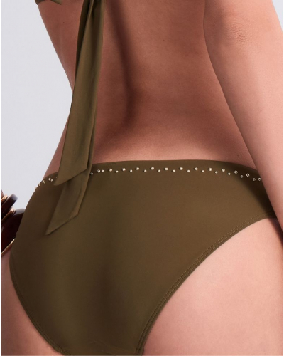 Calzoncillo de baño brasileño Aubade Summer Stars (Khaki)