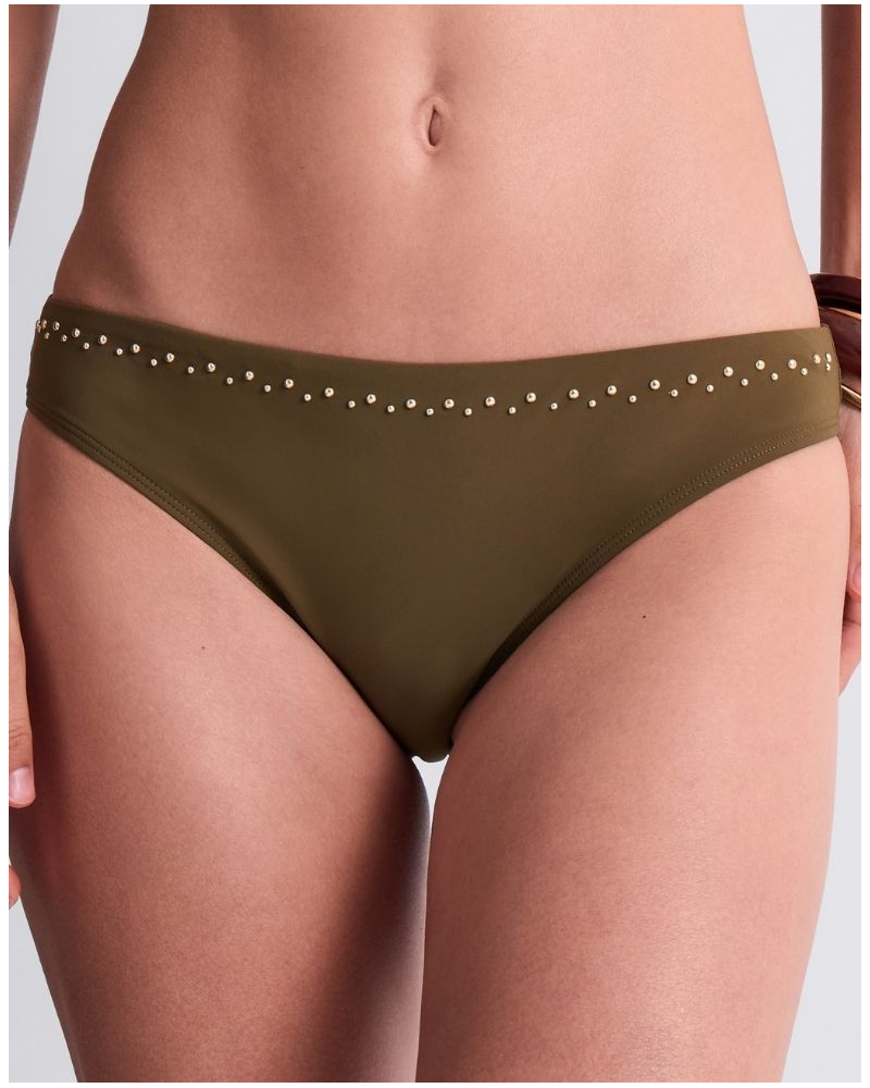 Brazilian bath brief Aubade Summer Stars (Khaki)