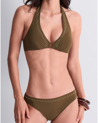 Slip de bain brésilien Aubade Summer Stars (Khaki)