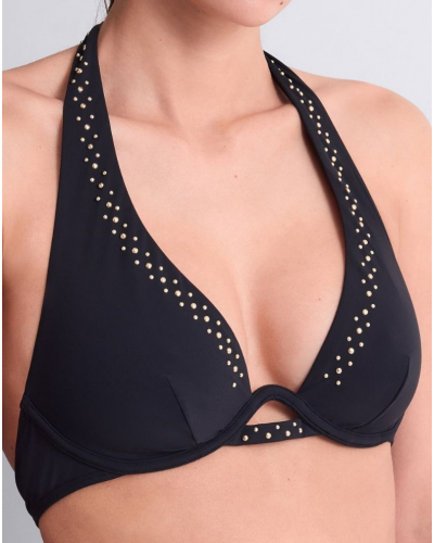 Triangle bath bra Aubade Summer Stars (Black)