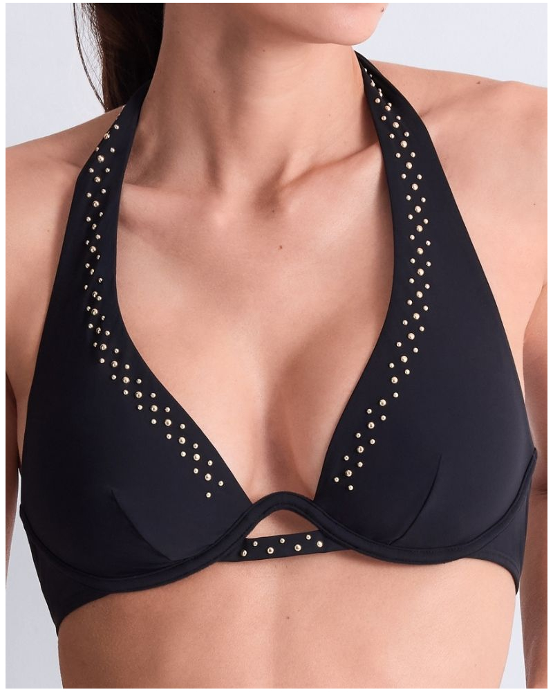 Sujetador de baño triangulo Aubade Summer Stars (Negro)