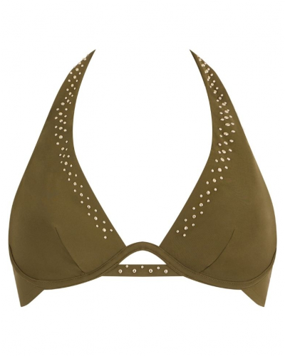 Triangle bath bra Aubade Summer Stars (Khaki)
