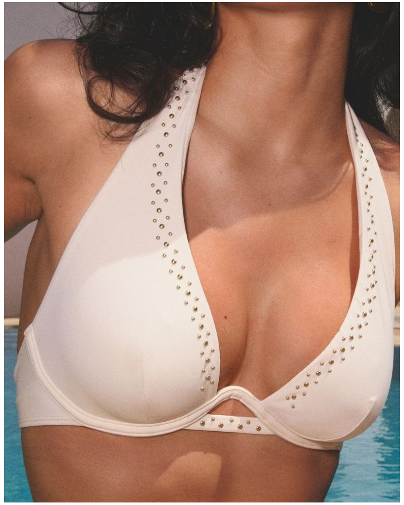 Sujetador de baño triangulo Aubade Summer Stars (Sea Pearl)