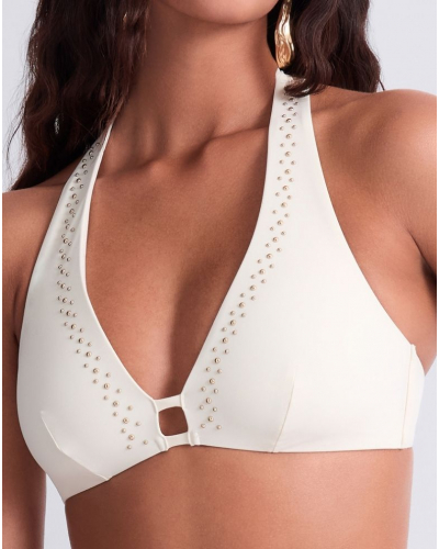 Triangle bath bra Aubade Summer Stars (Sea Pearl)