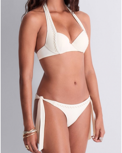 Sujetador de baño Plunge Preformado Aubade Summer Stars (Sea Pearl)