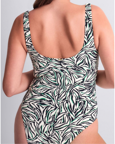 Traje de baño de una pieza con aros Aubade Tropical Splash (Wild Stripes)