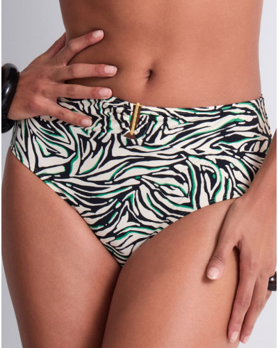 Bañador de talle alto Aubade Tropical Splash (Wild Stripes)