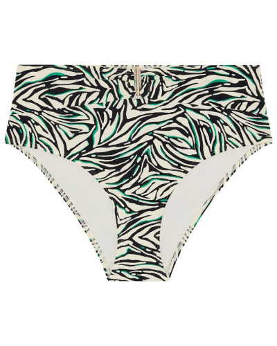 Culotte de bain taille haute Aubade Tropical Splash (Wild Stripes)